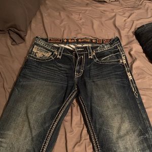 men’s rock revival  jeans